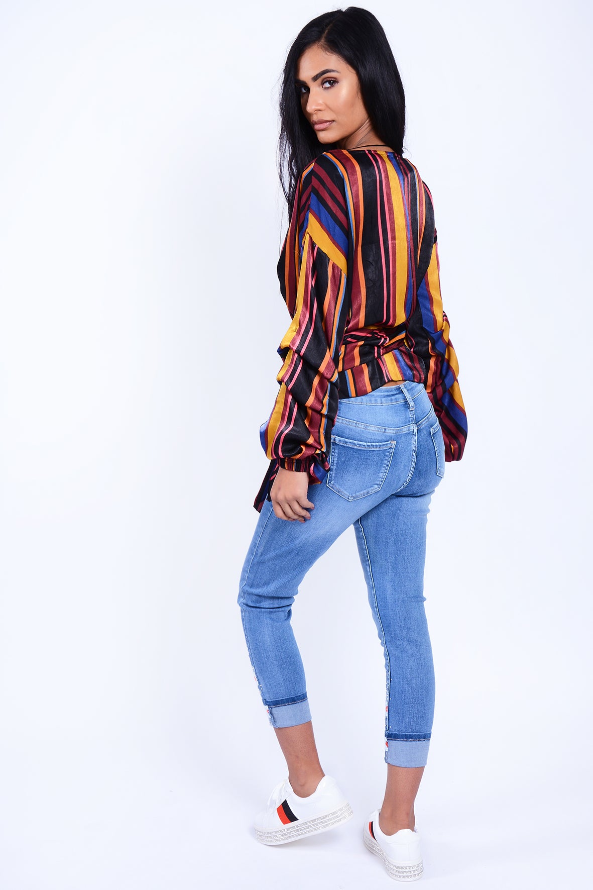 WRAP OVER TOP MULTI COLOUR