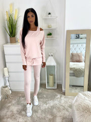 OFF THE SHOULDER LOUNGE 3 PC VARIOUS COLOURS