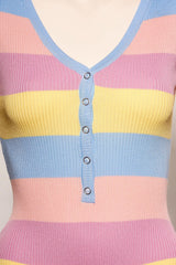 RAINBOW STRIPE BODYSUIT MULTI