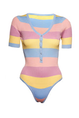 RAINBOW STRIPE BODYSUIT MULTI