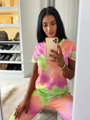 TIE DYE LOUNGE SET VARIOUS COLOURS