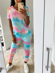 TIE DYE LOUNGE SET VARIOUS COLOURS